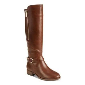 NIB- Material Girl Winnie Knee High Fashion Boots Cognac Women's 10